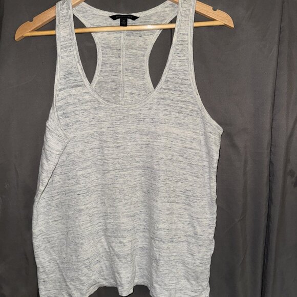 Banana Republic Razor Back Tank Top UNISEX MEDIUM Blouse Gray Relaxed Fit - Picture 3 of 6
